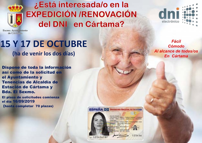 DNI Octubre Cártama 2019