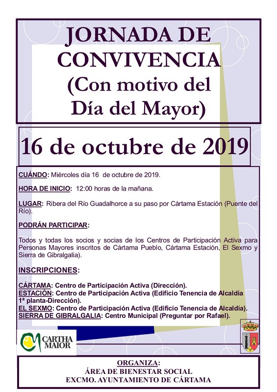 Jornada de Convivencia Día del Mayor 2019