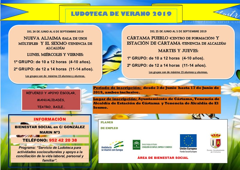 Ludoteca Cártama Verano 2019