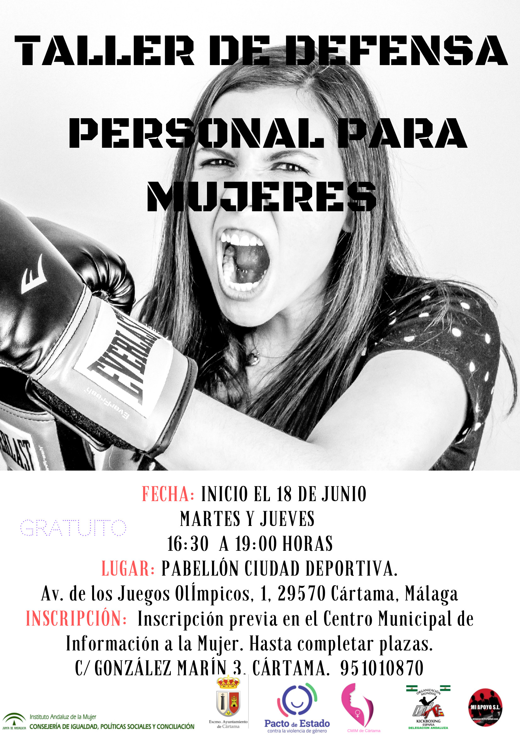 Taller defensa personal femenina Cártama